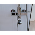 Europe Italy Modern Bathroom Surface Mounted  Bath Chrome Brass Shower Water Mixer Tap Set